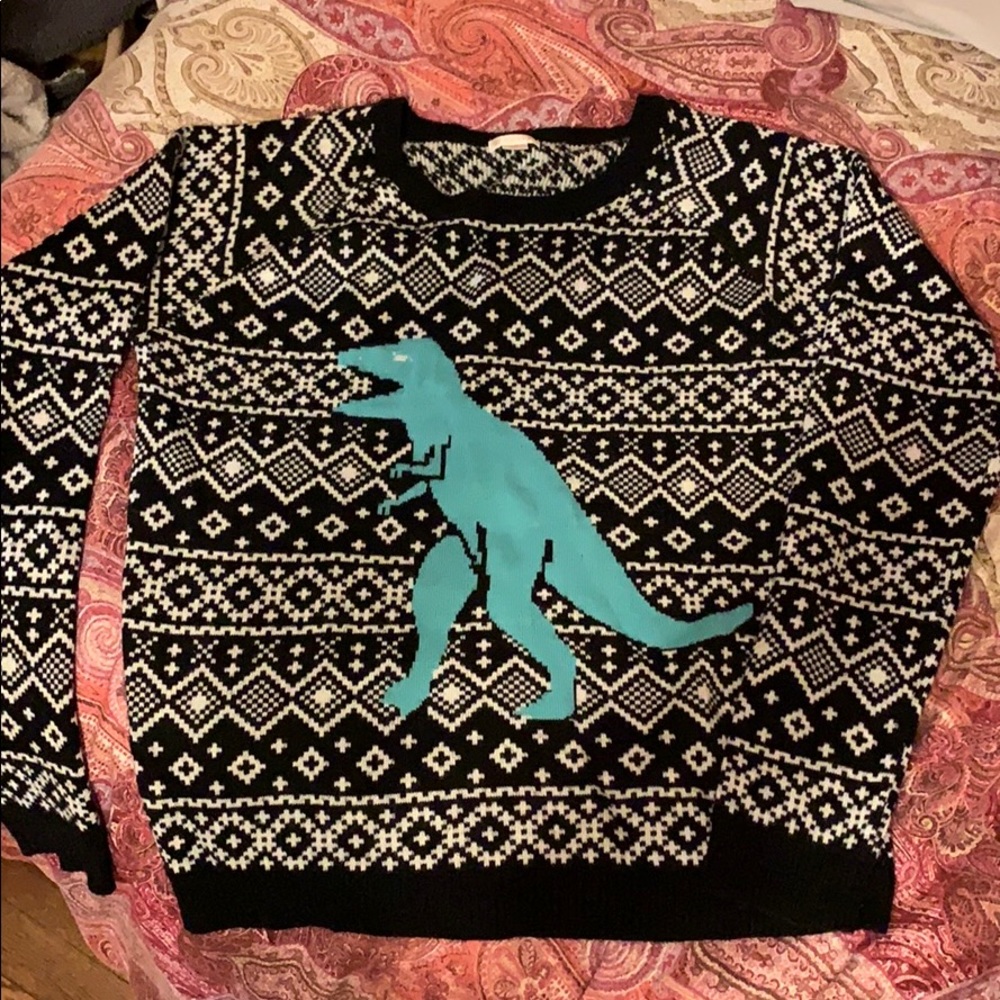 Large Xhilaration Dinosaur T-Rex Sweater